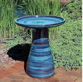 Hand Painted Outdoor Bird Bath Bowl