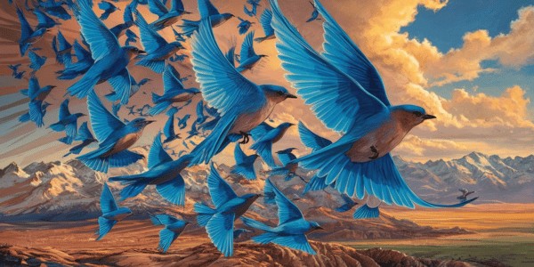 Migration Patterns Of Mountain Bluebirds
