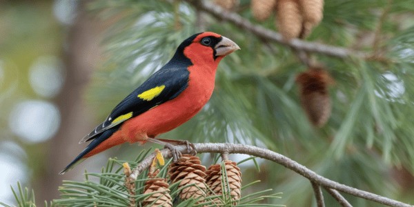 Pine Grosbeak (Pinicola enucleator)
